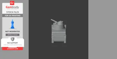 3D model of an AMR 35 tank, showing a front view with turret and cannon.