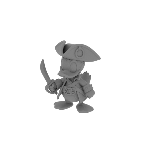 Donald Duck Pirate Ring Figure.stl