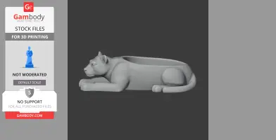 Panther Bowl - Animal Wall Hook STL
