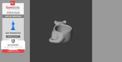Panther Bowl - Animal Wall Hook STL