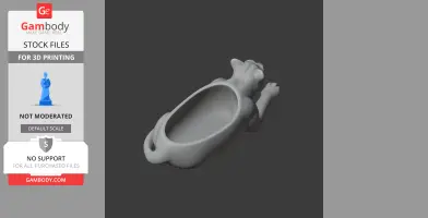 Panther Bowl - Animal Wall Hook STL