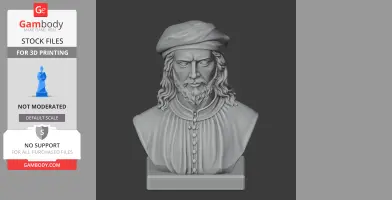 Donatello Bust - Historical Warrior STL
