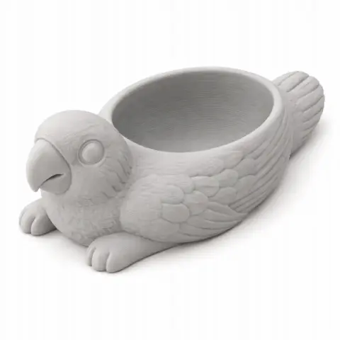 Parrot Bowl - Animal Wall Hook STL