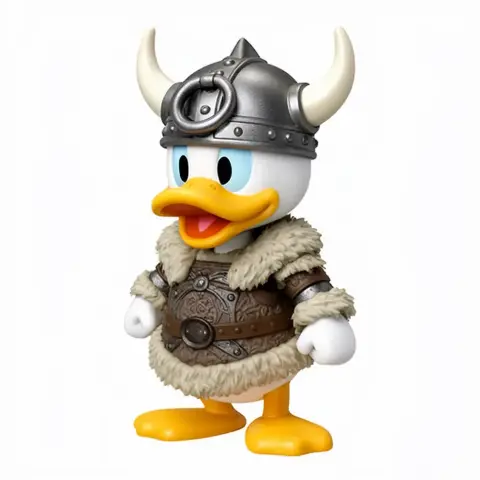 Donald Duck Viking Ring Figure - Mashup Figure STL