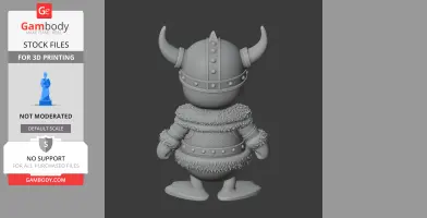 Donald Duck Viking Ring Figure - Mashup Figure STL