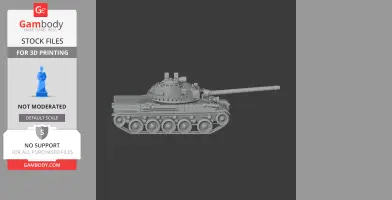AMX-30 tank - Tank Model STL