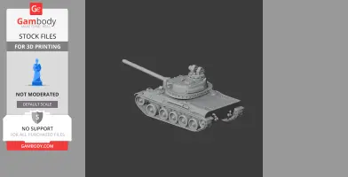 AMX-30 tank - Tank Model STL