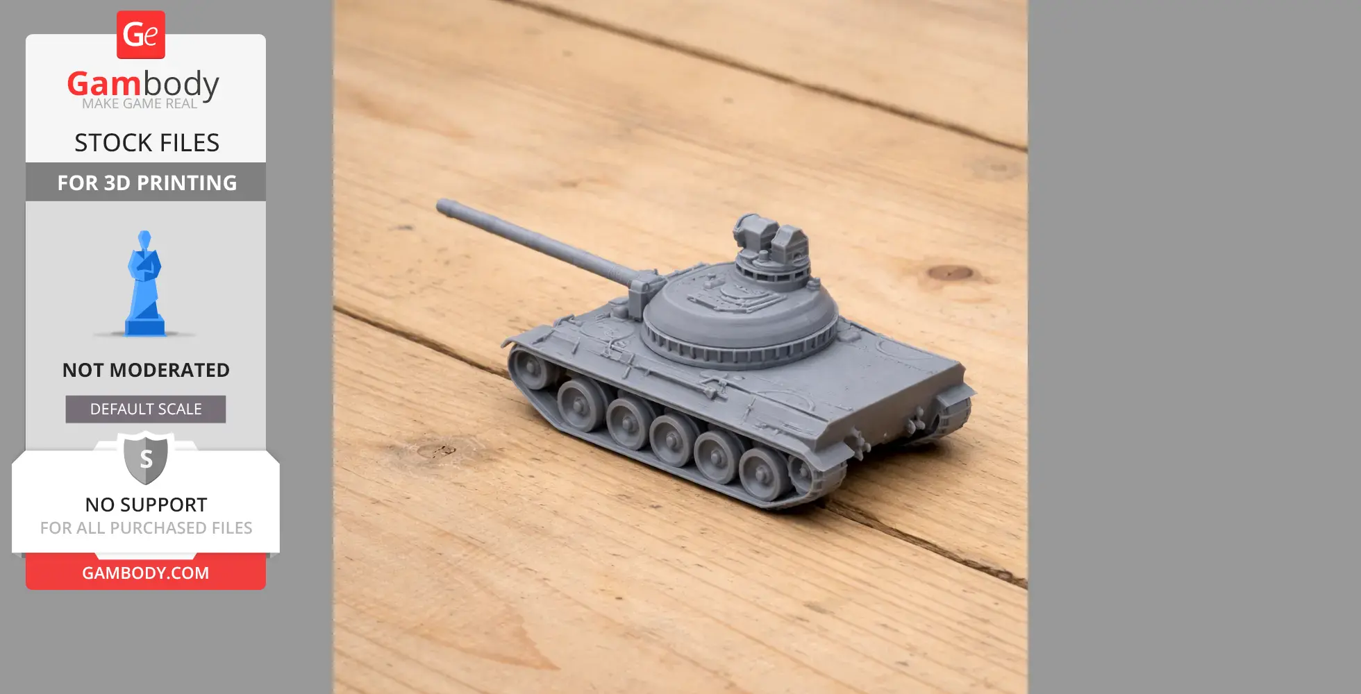 AMX-30 tank - Tank Model STL