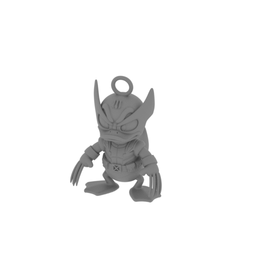 Donald Duck Wolverine Ring Figure.stl