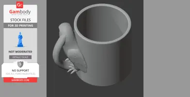 Parrot Mug - Animal Wall Hook STL