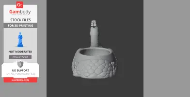 A 3D model of a wall hook shaped like a peacock with a textured bowl base for 3D printing.