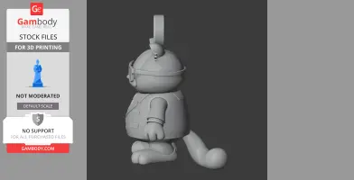 Garfield Agent Smith Ring Figure - Mashup Figure STL