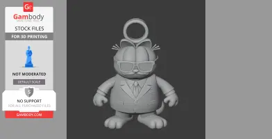 Garfield Agent Smith Ring Figure - Mashup Figure STL
