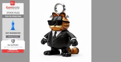 Garfield Agent Smith Ring Figure - Mashup Figure STL