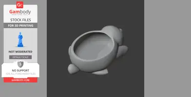 Penguin Bowl - Animal Wall Hook STL