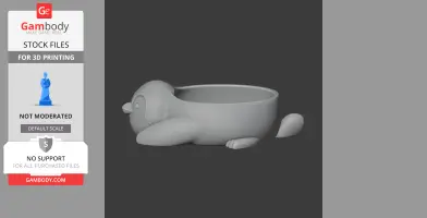 Penguin Bowl - Animal Wall Hook STL
