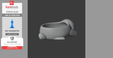 Penguin Bowl - Animal Wall Hook STL