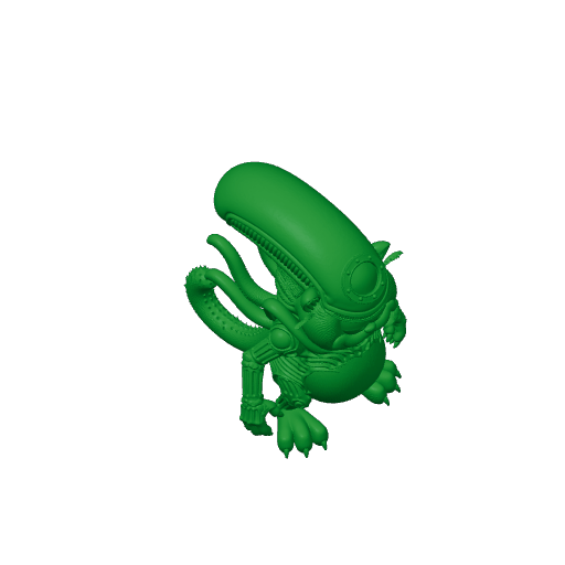Garfield Alien Xenomorph Ring Figure.3mf