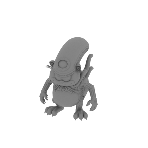 Garfield Alien Xenomorph Ring Figure.stl