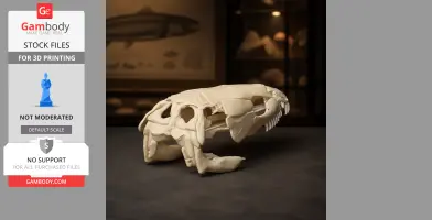 Bowfin (Amia calva) Skull - Skull Replica STL