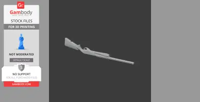 A 3D model of a Benelli Vinci shotgun prop for cosplay, displayed as a printable STL file.