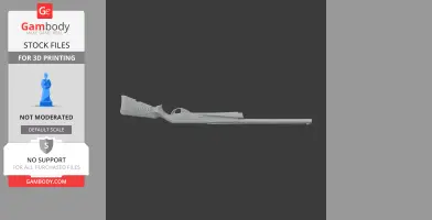 Detailed 3D model of a Benelli Vinci shotgun for cosplay, shown for 3D printing.