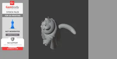Garfield Aragorn Ring Figure - Mashup Figure STL