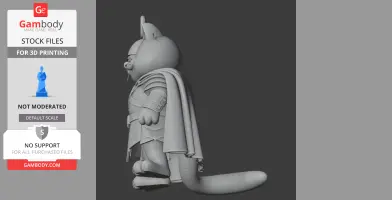 Garfield Aragorn Ring Figure - Mashup Figure STL