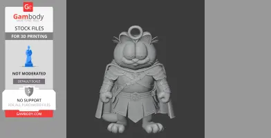 Garfield Aragorn Ring Figure - Mashup Figure STL