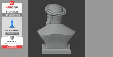 Ferdinand Magellan Bust - Historical Warrior STL