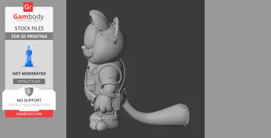 Garfield Ash Williams Ring Figure - Mashup Figure STL