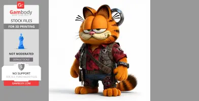 Garfield Ash Williams Ring Figure - Mashup Figure STL