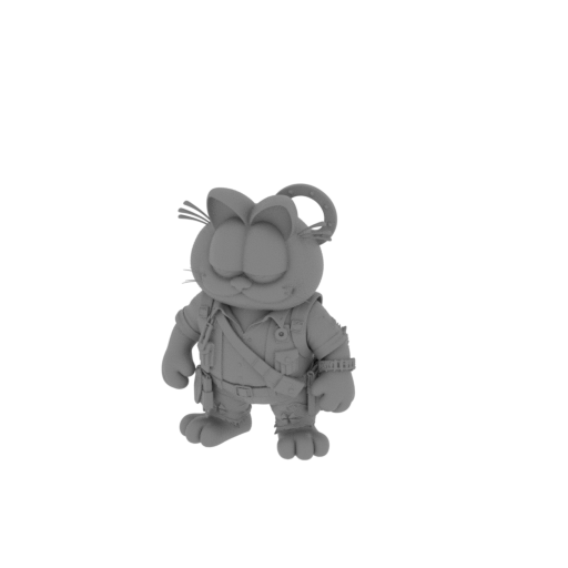 Garfield Ash Williams Ring Figure.stl