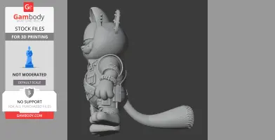 Garfield Ash Williams Ring Figure - Mashup Figure STL