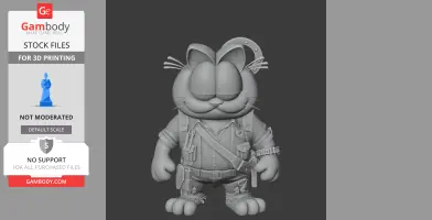 Garfield Ash Williams Ring Figure - Mashup Figure STL