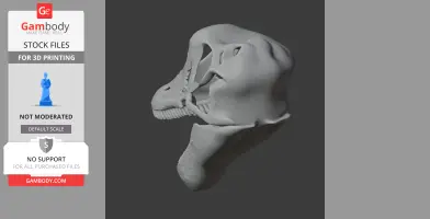 Brontosaurus Skull - Skull Replica STL