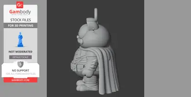 Garfield Batman Ring Figure - Mashup Figure STL