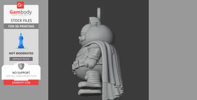 Garfield Batman Ring Figure - Mashup Figure STL