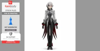 Arlecchino - Genshin Impact Figurine - Character Figure STL