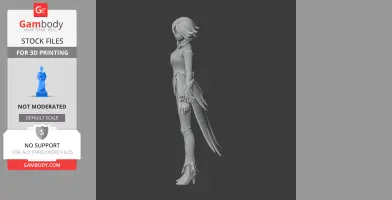 Arlecchino - Genshin Impact Figurine - Character Figure STL