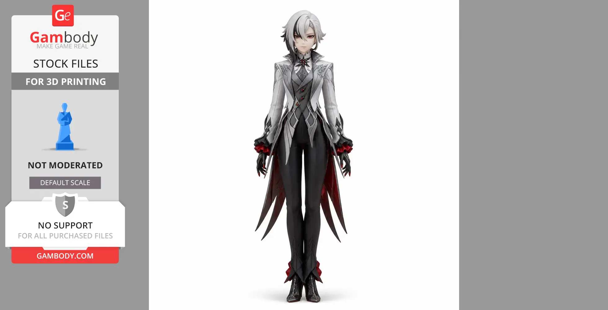 Arlecchino - Genshin Impact Figurine - Character Figure STL
