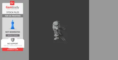 Arlecchino - Genshin Impact Figurine - Character Figure STL