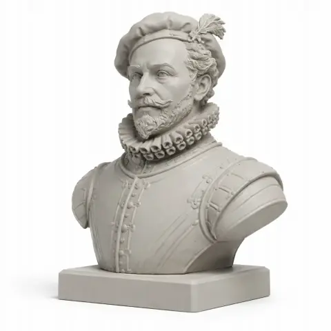 Francis Drake Bust - Historical Warrior STL