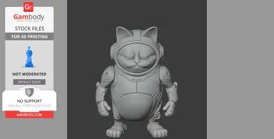 Garfield Blue Beetle Ring Figure - Mashup Figure STL
