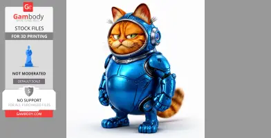 Garfield Blue Beetle Ring Figure - Mashup Figure STL