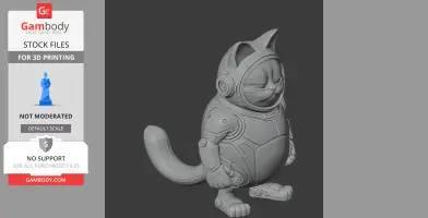 Garfield Blue Beetle Ring Figure - Mashup Figure STL