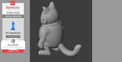 Garfield Blue Beetle Ring Figure - Mashup Figure STL