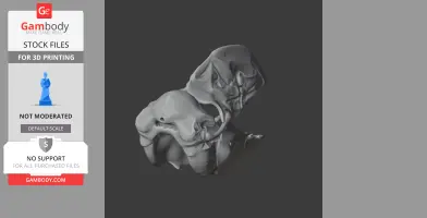 Bullockornis planei Skull - Skull Replica STL