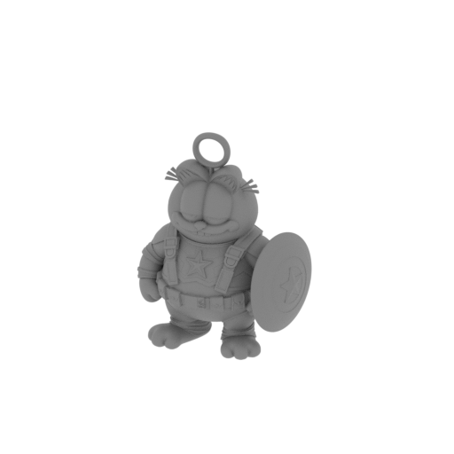 Garfield Captain America Ring Figure.stl