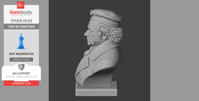 Francisco Goya Bust - Historical Warrior STL
